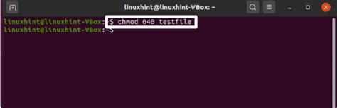 Can't apply chmod to a file .